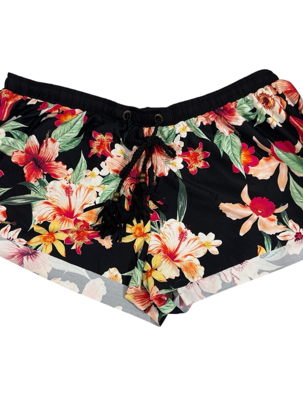 Rip Curl Women's Large Tropical Floral Surf Cutoff Flouncy Short New Never Worn